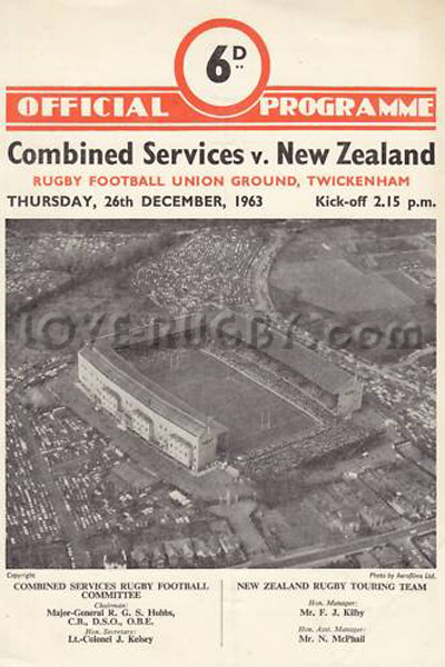 Combined Services New Zealand 1963 memorabilia